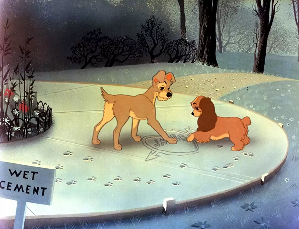 「わんわん物語」Barbara Luddy & Larry Robertsの画像