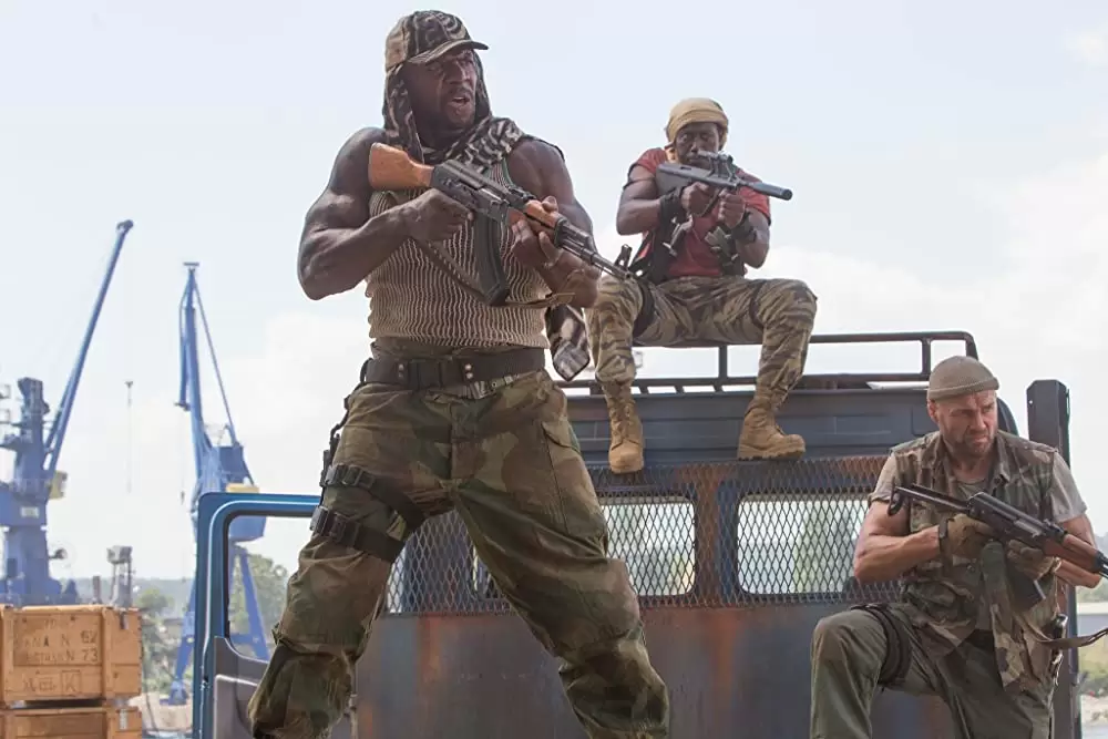 「エクスペンダブルズ3 ワールドミッション」ウェズリー・スナイプス & テリー・クルーズ & ランディ・クートゥアの画像