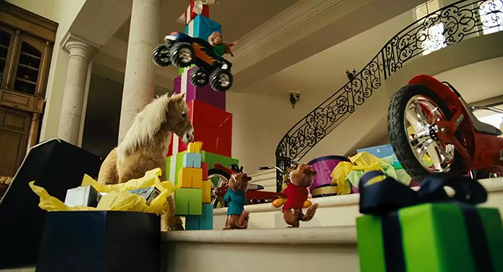 「アルビン／歌うシマリス3兄弟」ジャスティン・ロング & Jesse McCartney & マシュー・グレイ・ギュブラーの画像