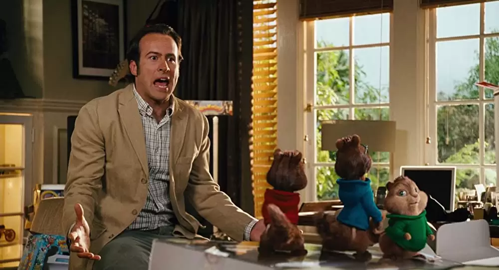 「アルビン／歌うシマリス3兄弟」ジェイソン・リー & ジャスティン・ロング & Jesse McCartney & マシュー・グレイ・ギュブラーの画像