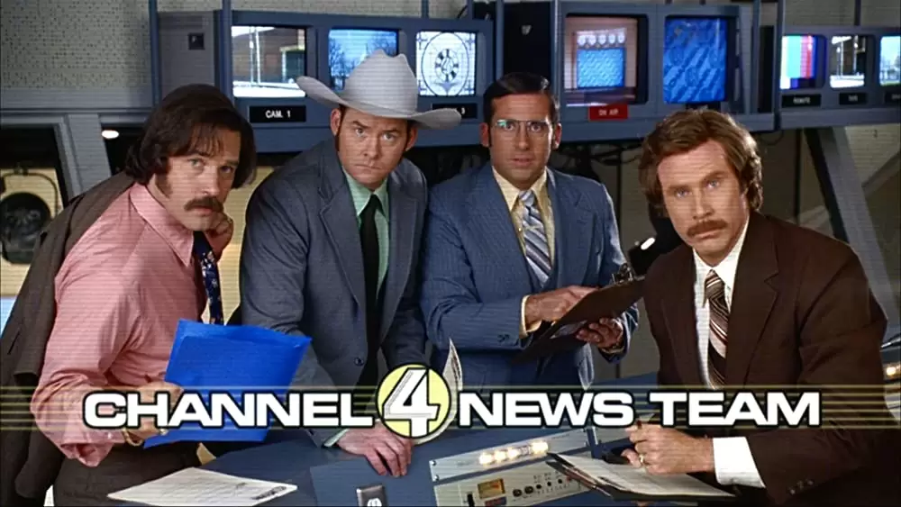 「俺たちニュースキャスター」ウィル・フェレル & スティーブ・カレル & デビッド・ケックナー & ポール・ラッドの画像