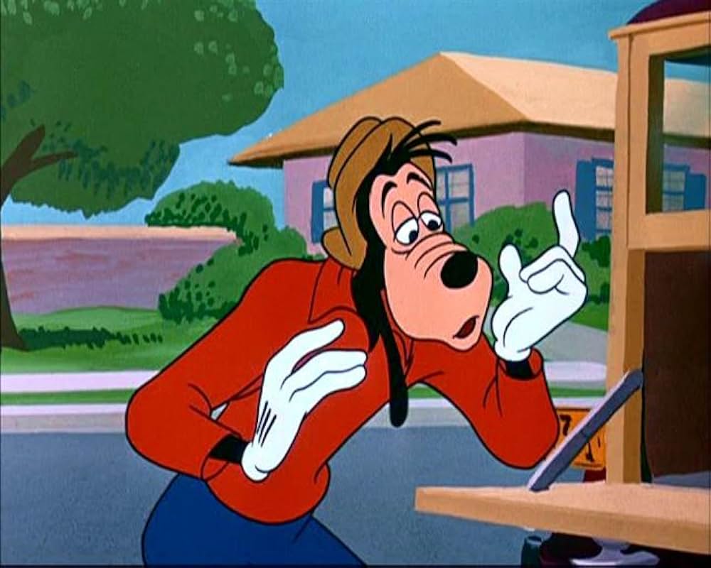 グーフィーのライオン狩りの画像