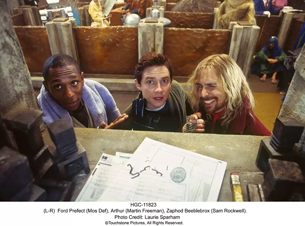 「銀河ヒッチハイク・ガイド」サム・ロックウェル & Yasiin Bey & マーティン・フリーマンの画像