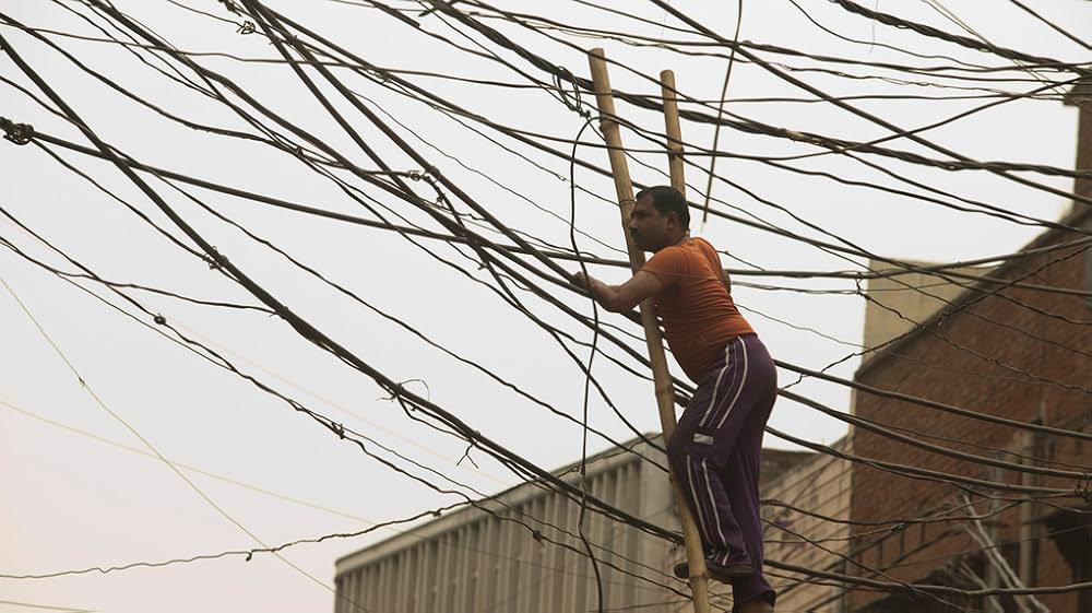 街角の盗電師の写真