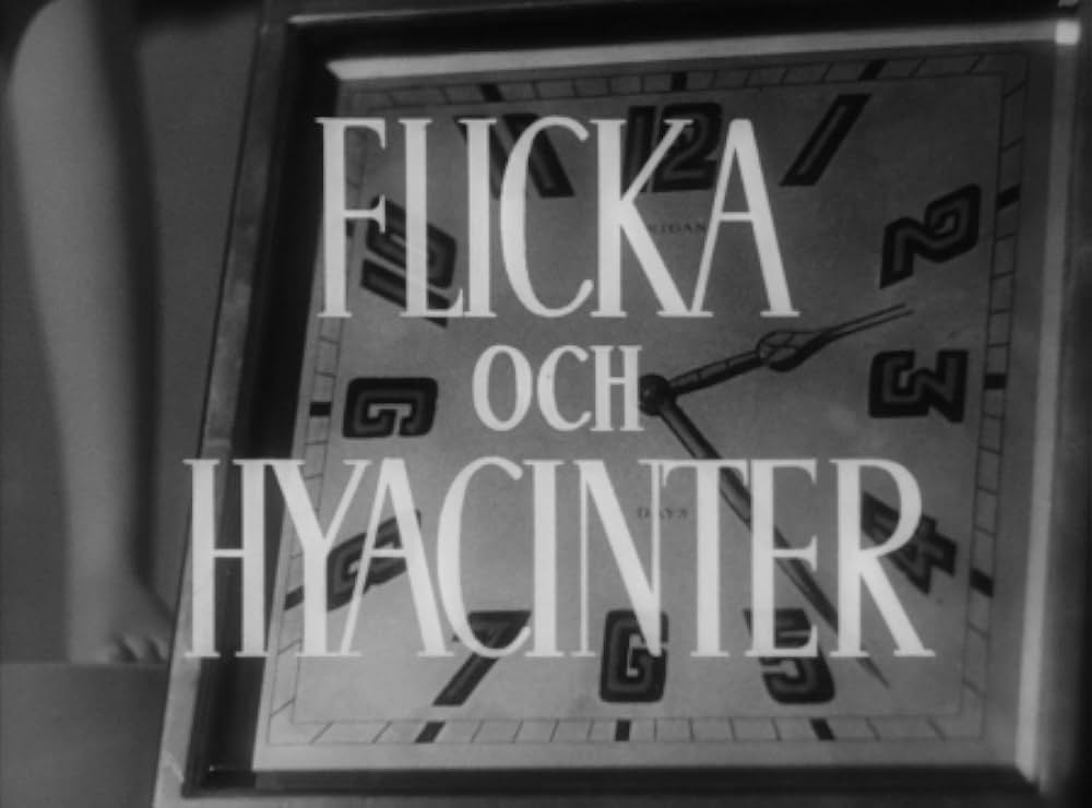 娘とヒアシンスの画像