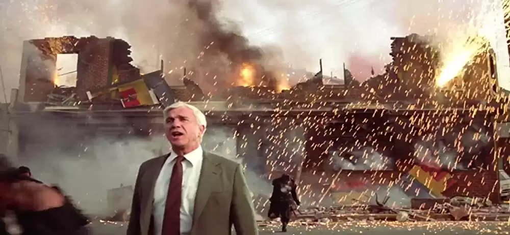 「裸の銃を持つ男」レスリー・ニールセン & プリシラ・プレスリーの画像