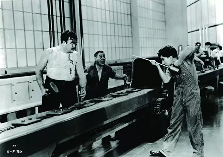 「モダン・タイムス」チャールズ・スペンサー・チャップリン & ヘイニー・コンクリン & タイニー・サンドフォードの画像