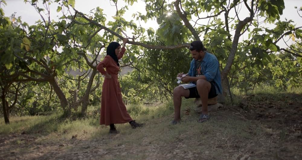 イチジクの樹の下での写真