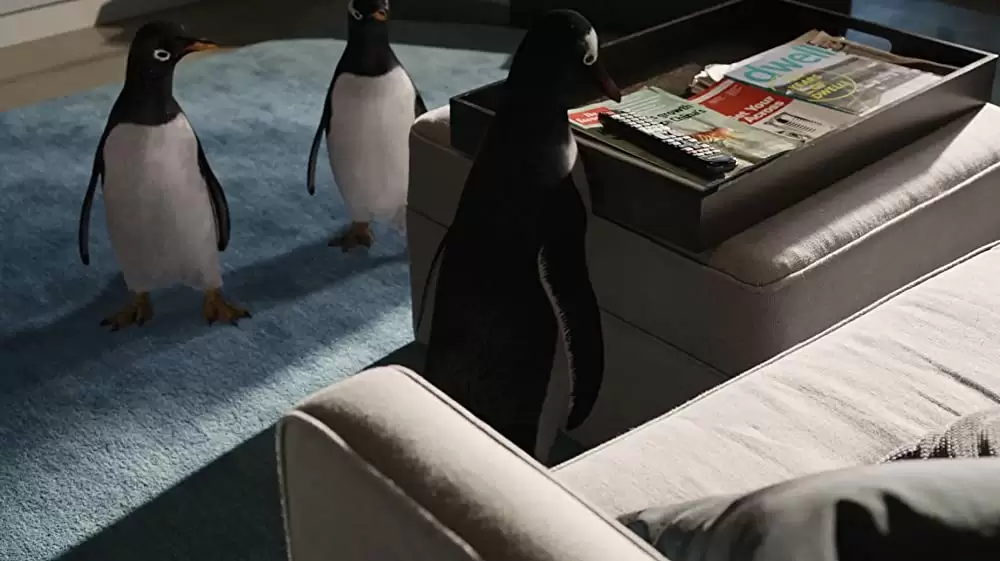 空飛ぶペンギンの画像