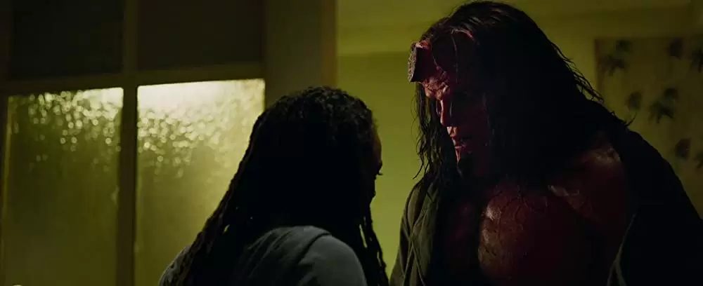 「ヘルボーイ」デビッド・ハーバー & サッシャ・レインの画像