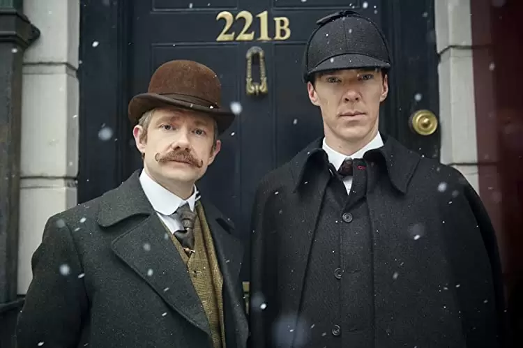 「SHERLOCK／シャーロック 忌まわしき花嫁」マーティン・フリーマン & ベネディクト・カンバーバッチの画像