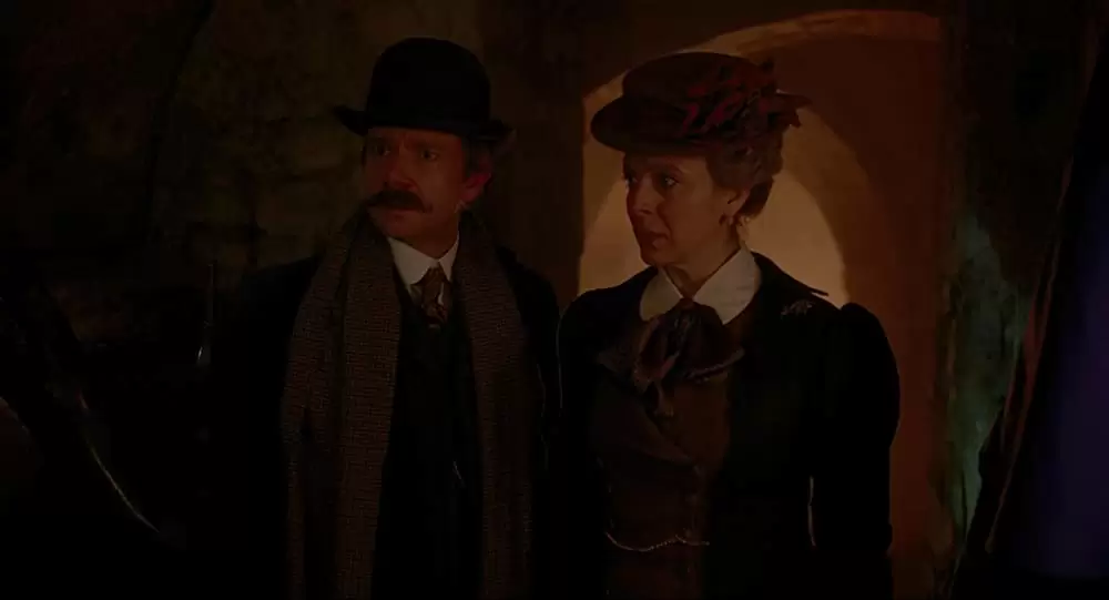 「SHERLOCK／シャーロック 忌まわしき花嫁」アマンダ・アビントン & マーティン・フリーマンの画像