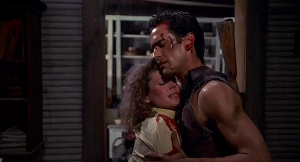 「死霊のはらわた II」Sarah Berry & ブルース・キャンベルの画像