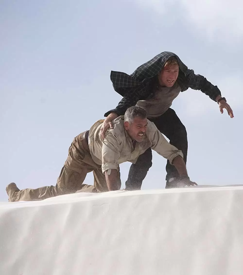 ヤギと男と男と壁との画像