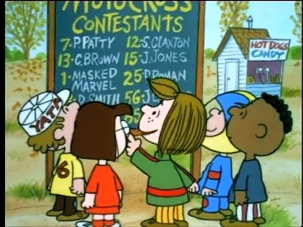 スヌーピーのモトクロス大会の画像