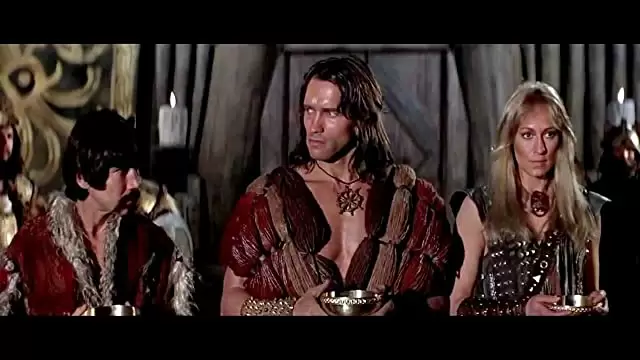 「コナン・ザ・グレート」アーノルド・シュワルツェネッガー & サンダール・バーグマン & ジェリー・ロペスの画像
