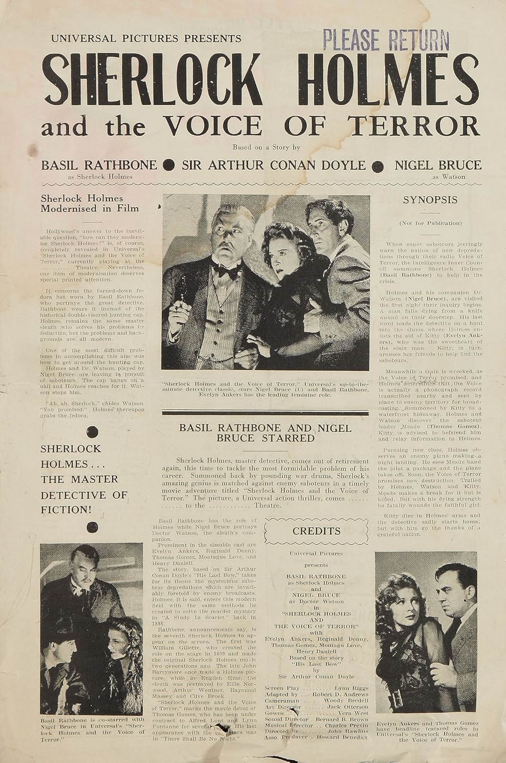 シャーロック・ホームズと恐怖の声の画像