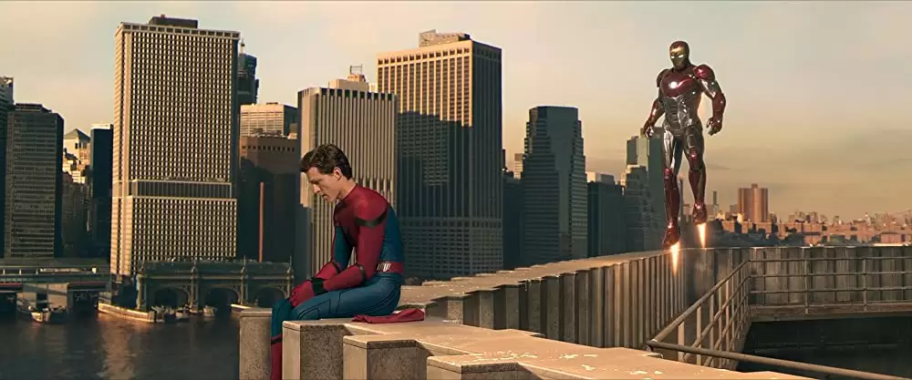 「スパイダーマン：ホームカミング」ロバート・ダウニー・Jr. & トム・ホランドの画像