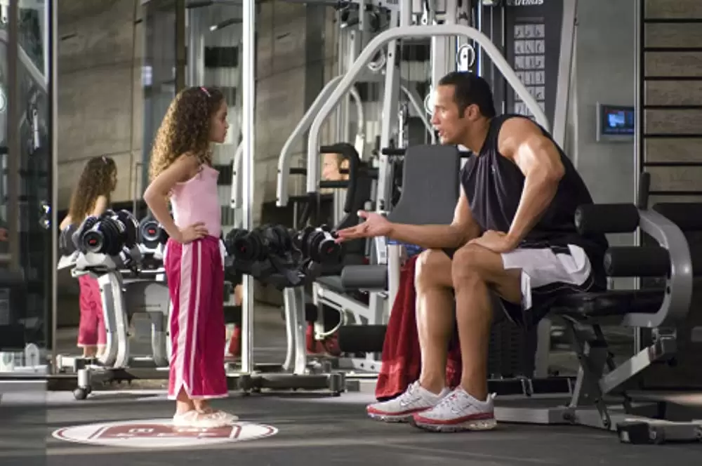 「ゲーム・プラン」ドウェイン・ジョンソン & マディソン・ペティスの画像