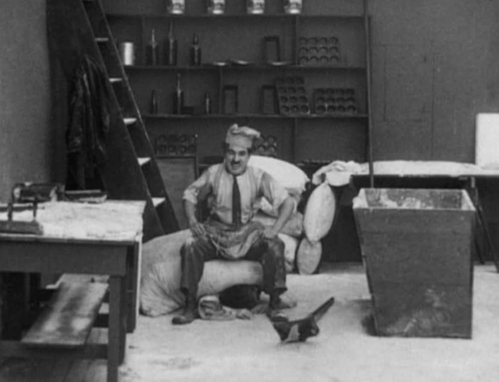 チャップリンとパン屋の画像