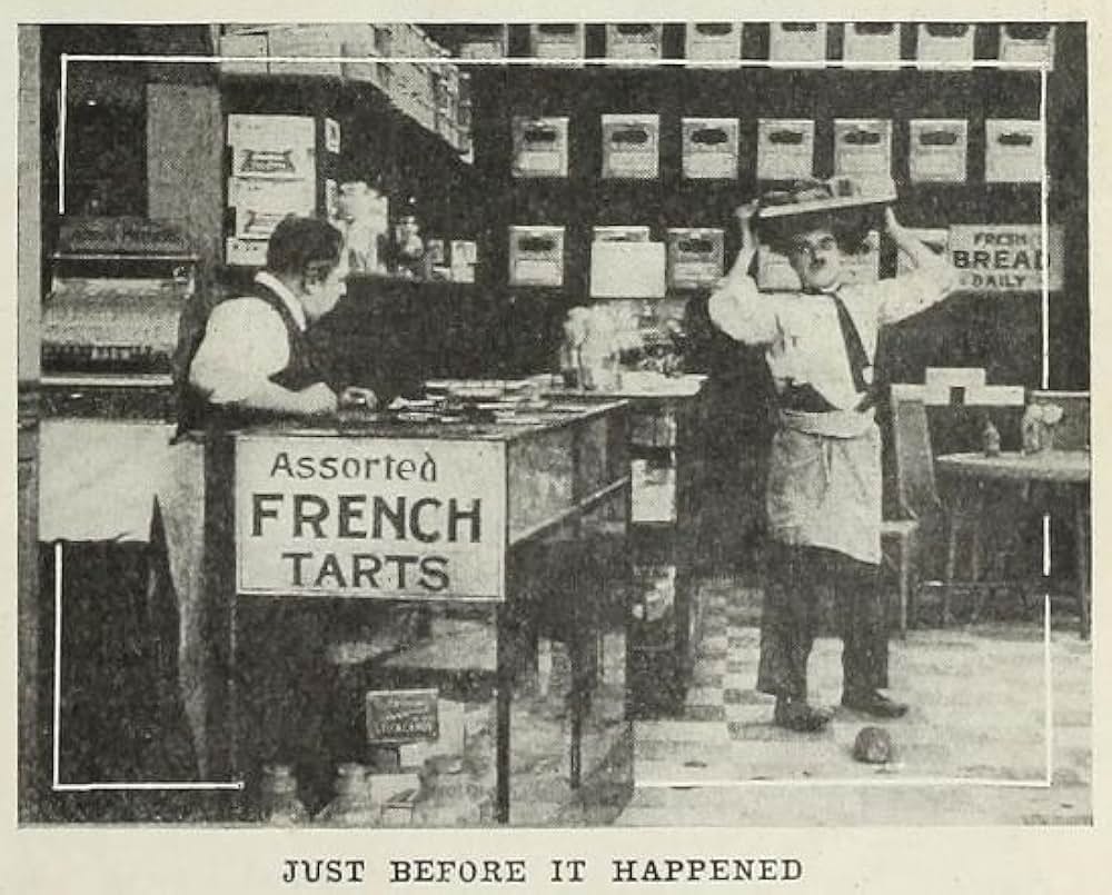 チャップリンとパン屋の画像