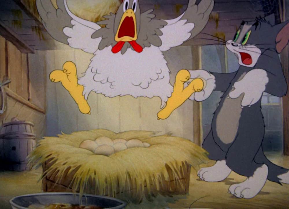 にわとりのおばさんの画像