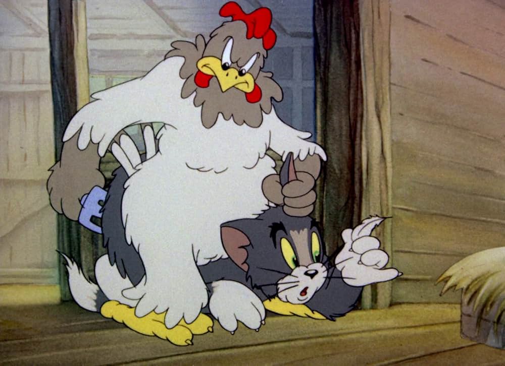 にわとりのおばさんの画像