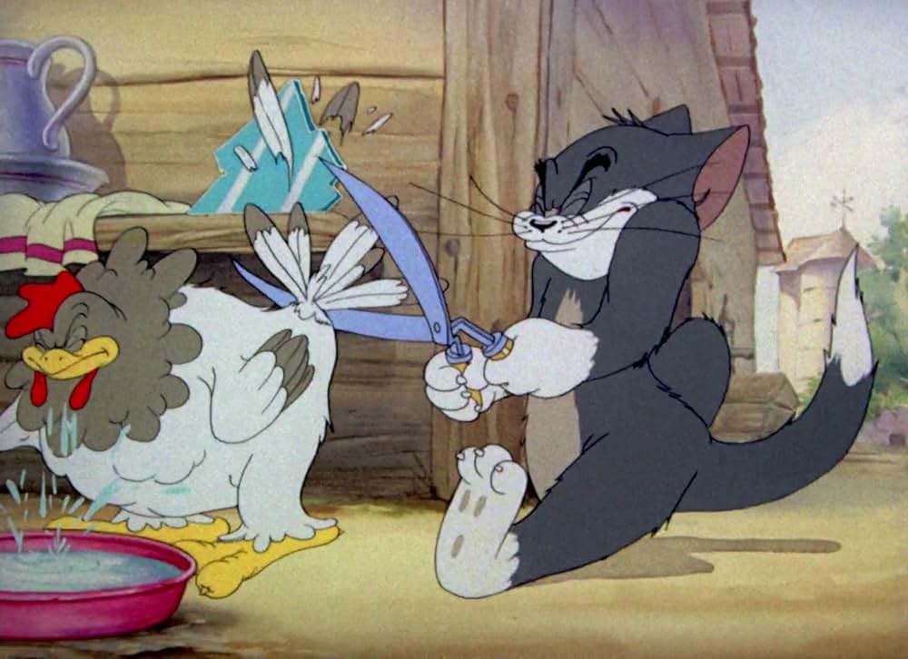 にわとりのおばさんの画像