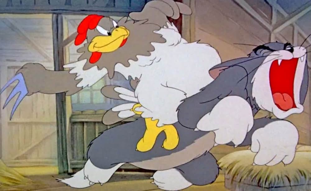 にわとりのおばさんの画像