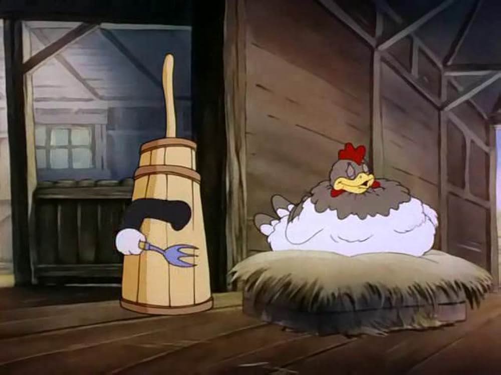 にわとりのおばさんの画像