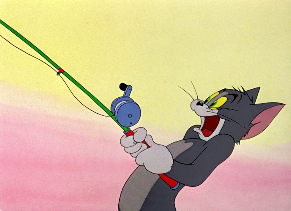 変な魚釣りの画像