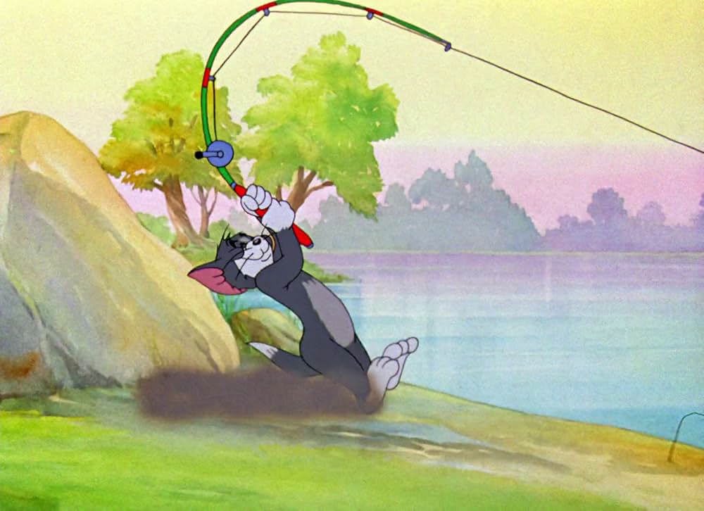 変な魚釣りの画像