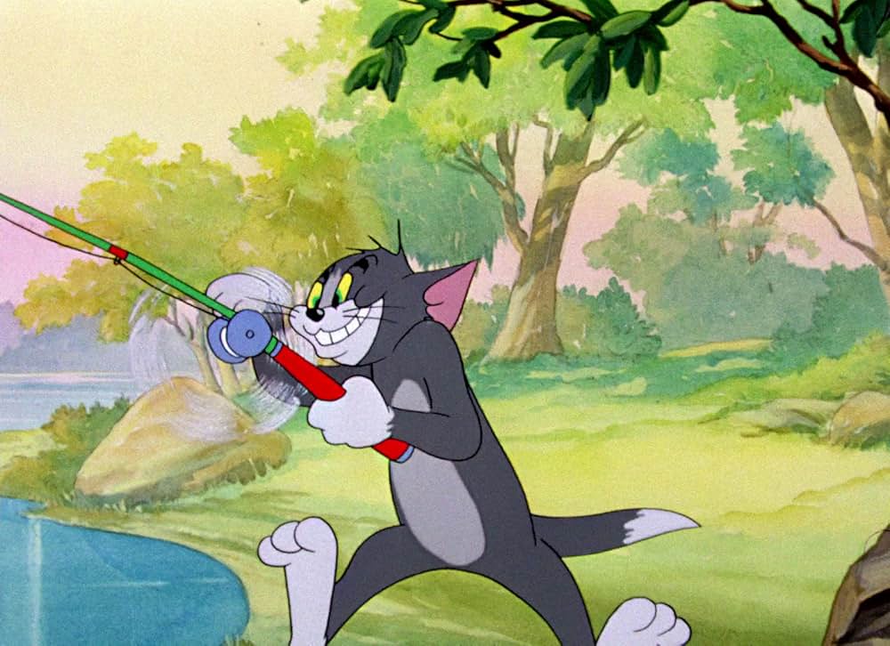 変な魚釣りの画像