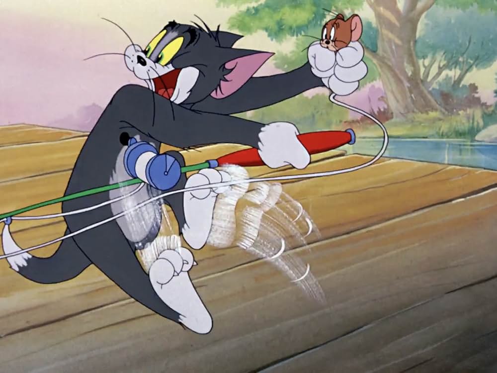 変な魚釣りの画像