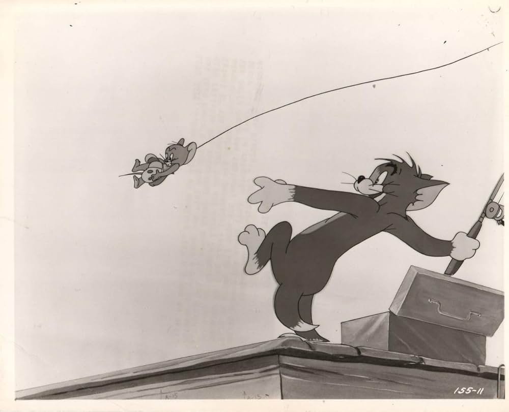 変な魚釣りの画像