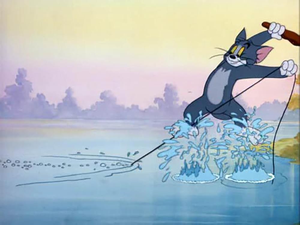 変な魚釣りの画像