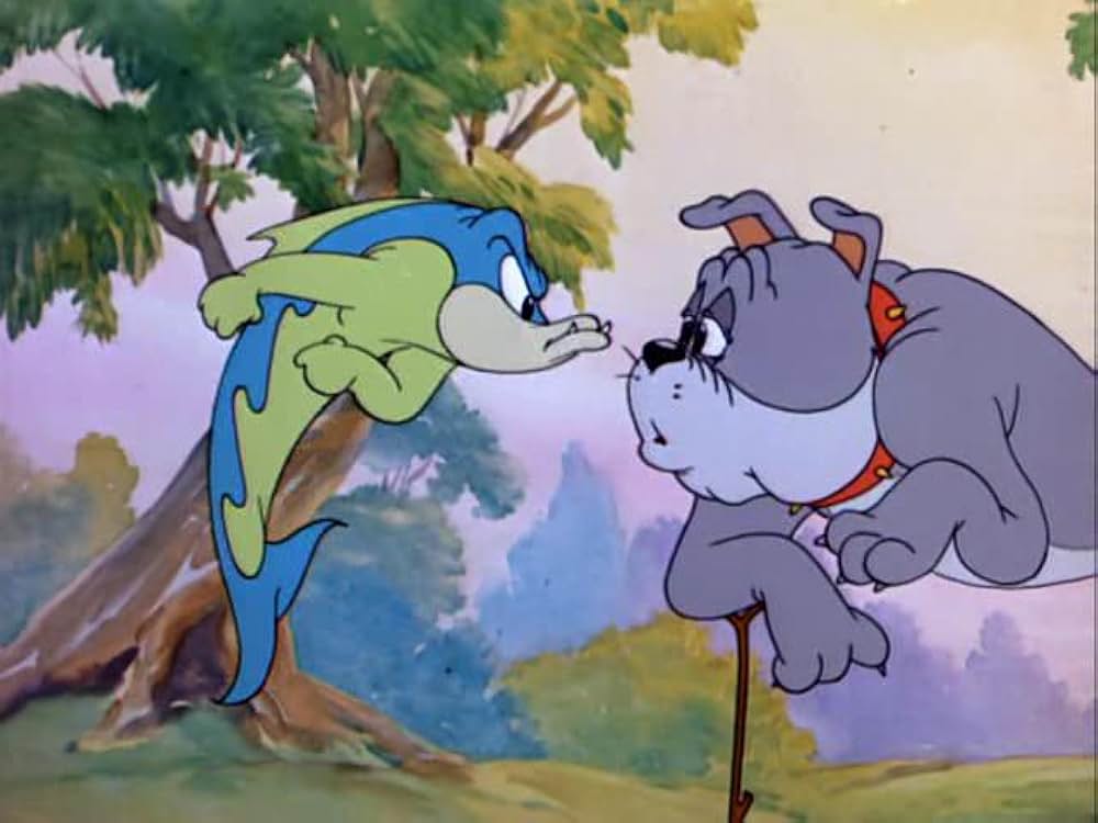 変な魚釣りの画像