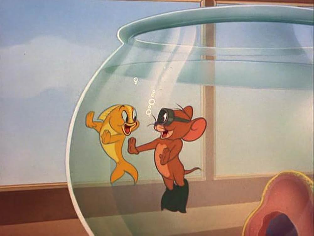 ジェリーと金魚の画像