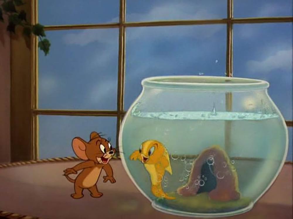 ジェリーと金魚の画像