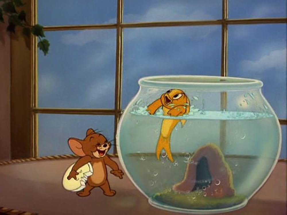 ジェリーと金魚の画像