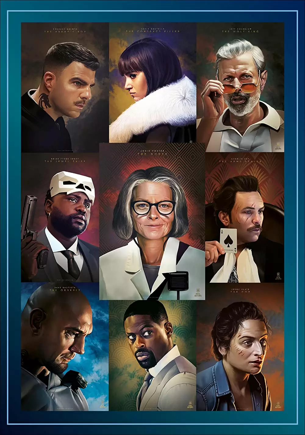 「ホテル・アルテミス ～犯罪者専門闇病院～」ジョディ・フォスター & ジェフ・ゴールドブラム & チャーリー・デイ & ザッカリー・クイント & ソフィア・ブテラ & デイブ・バウティスタ & スターリング・K・ブラウン & ジェニー・スレイト & ブライアン・タイリー・ヘンリーの画像