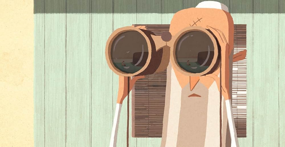 イトスギの影の中での画像