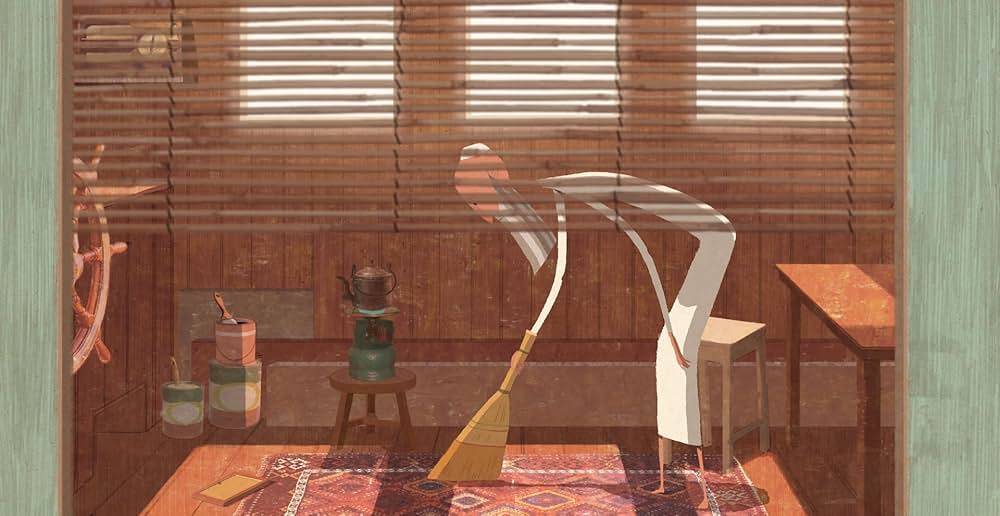 イトスギの影の中での画像