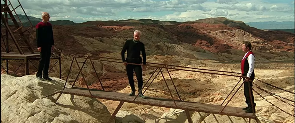 「スタートレック ジェネレーションズ」マルコム・マクダウェル & ウィリアム・シャトナー & パトリック・スチュワートの画像