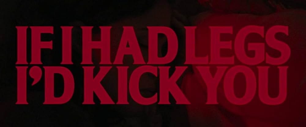 If I Had Legs I'd Kick You（原題）の画像