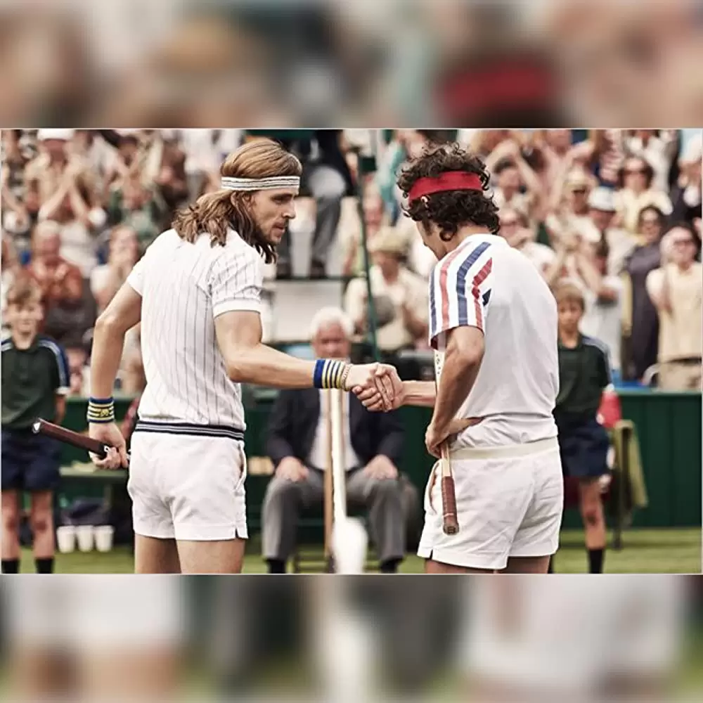 「ボルグ/マッケンロー 氷の男と炎の男」スベリル・グドナソン & シャイア・ラブーフの画像