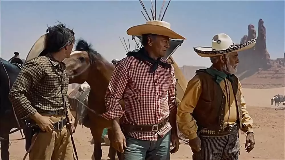 「捜索者」ジョン・ウェイン & ジェフリー・ハンター & アントニオ・モレノの画像