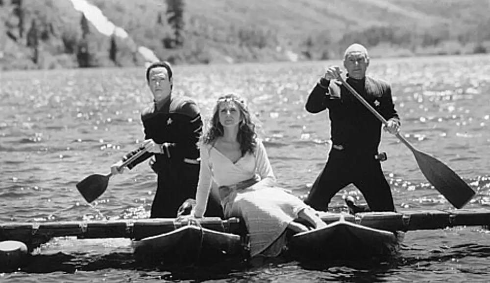 「スター・トレック／叛乱」ブレント・スピナー & パトリック・スチュワート & ドナ・マーフィの画像