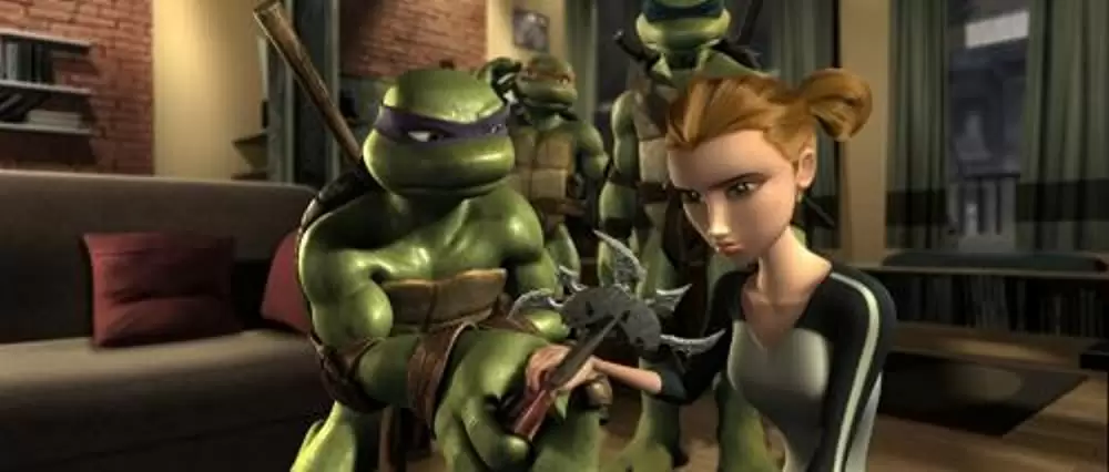 「ミュータント・タートルズ -TMNT-」サラ・ミシェル・ゲラー & Mikey Kelley & ジェームズ・アーノルド・テイラー & ミッチェル・ホイットフィールドの画像