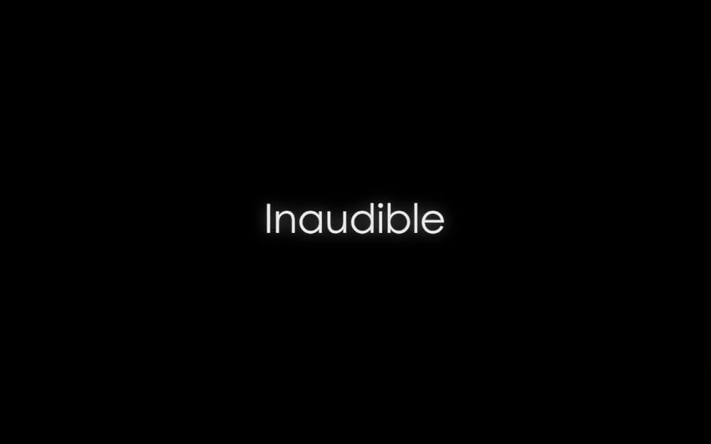 Inaudible（原題）の写真